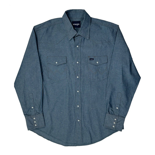Wrangler Denim Shirt - XL Blue Denim