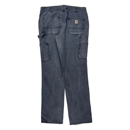 Carhartt Carpenter Trousers - 32W UK 12 Grey Cotton