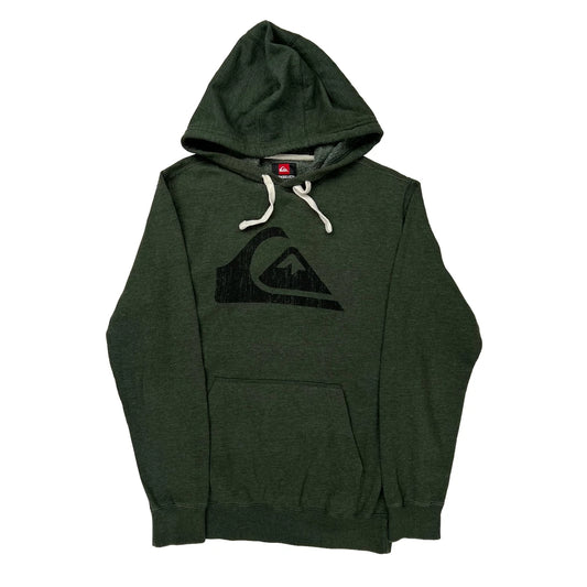 Quiksilver Hoodie - Small Green Cotton Blend