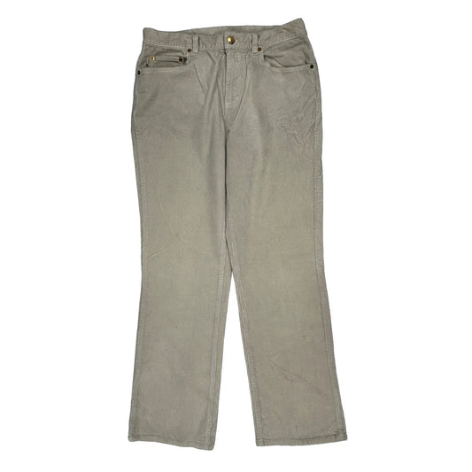 Ralph Lauren Cord Trousers - 30W UK 10 Beige Cotton