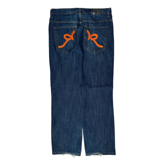 Rocawear Baggy Jeans - 36W 33L Dark Wash Denim