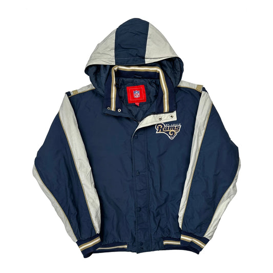 St. Louis Rams Nfl Windbreaker - Medium Blue Polyester