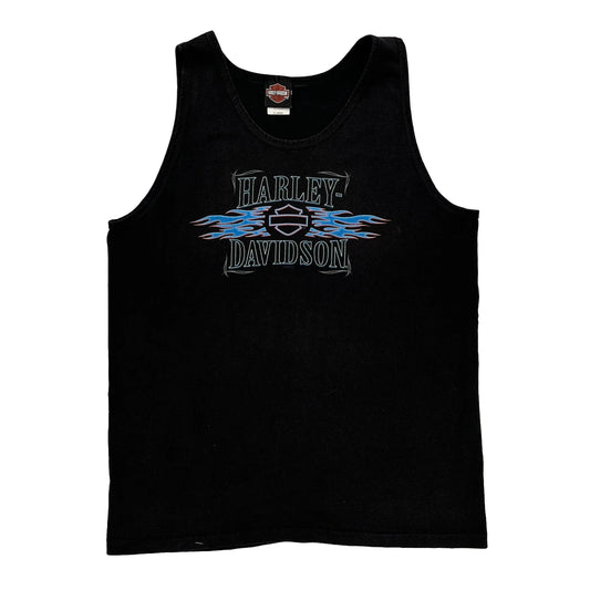 Alamo City Harley Davidson Graphic Vest - XL Black Cotton