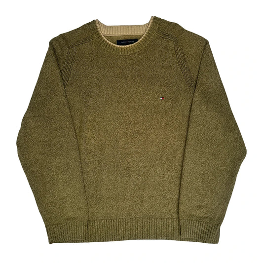 Tommy Hilfiger Jumper - XL Khaki Knitted