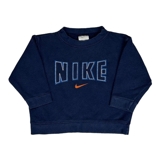 Age 2 Nike Sweatshirt - 2XS Navy Cotton Blend
