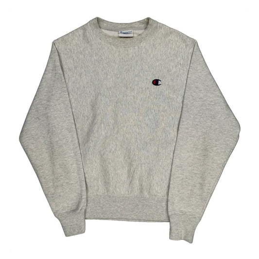 Vintage Reverse Weave Champion Sweatshirt - Small Grey Cotton