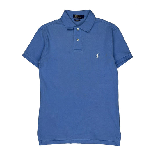 Vintage Polo By Ralph Lauren Slim Fit Polo Shirt - Small Blue Cotton