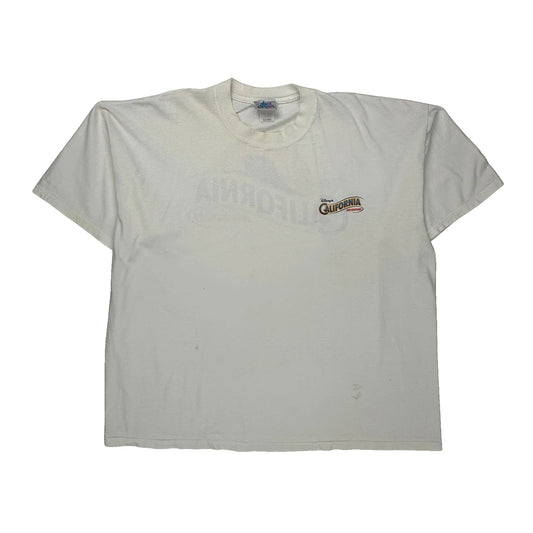 Disney California Adventure Disney Graphic T-Shirt - 2XL White Cotton