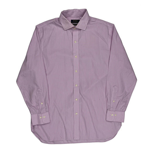 Polo By Ralph Lauren Striped Shirt - Large Pink Cotton