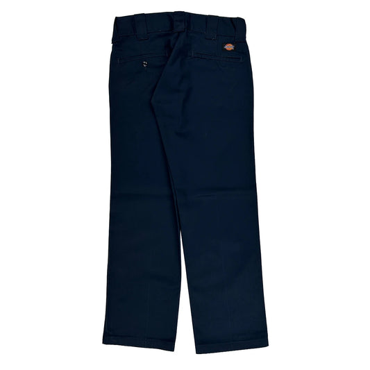 Vintage Dickies Trousers - 29W UK 10 Navy Polyester Blend