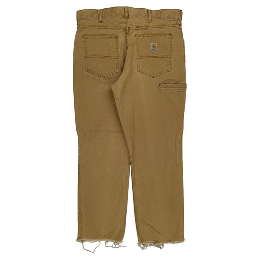 Carhartt Carpenter Trousers - 35W 34L Brown Cotton