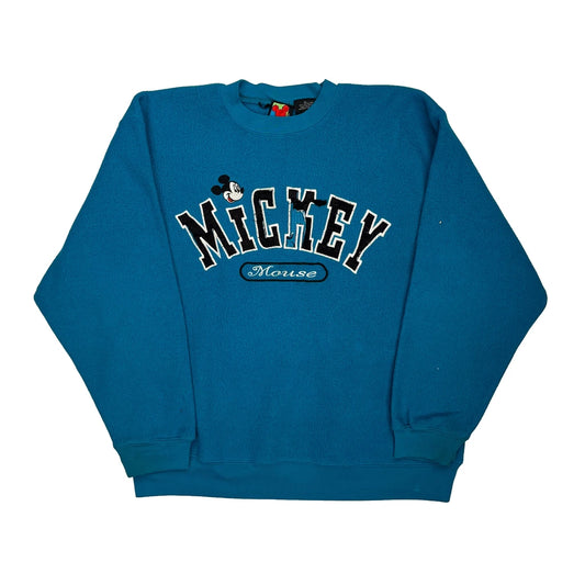 Vintage Mickey Mouse Mickey Unlimited Graphic Sweatshirt - XL Blue Polyester