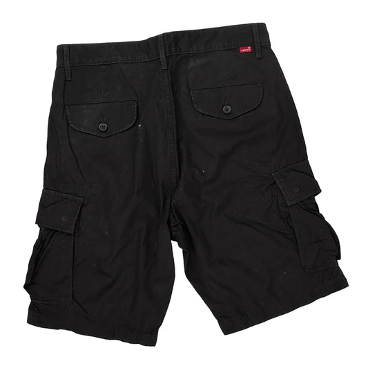 Levis Cargo Shorts - 30W 10L Black Cotton