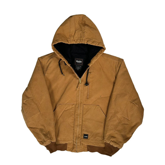 Vintage Walls Workwear Jacket - Large Brown Cotton