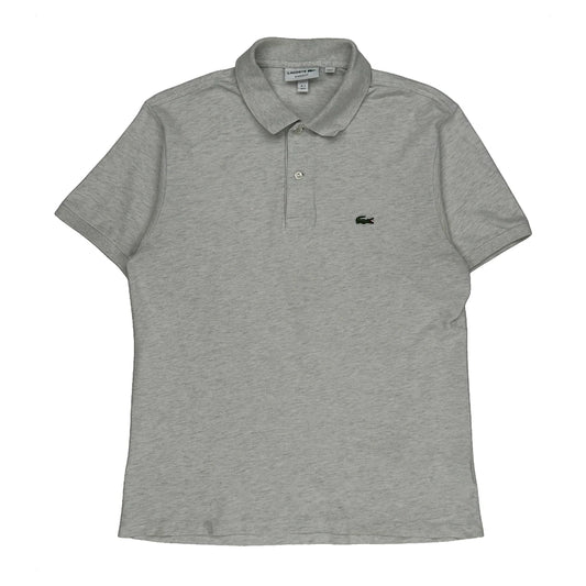 Lacoste Polo Shirt - Medium Grey Cotton