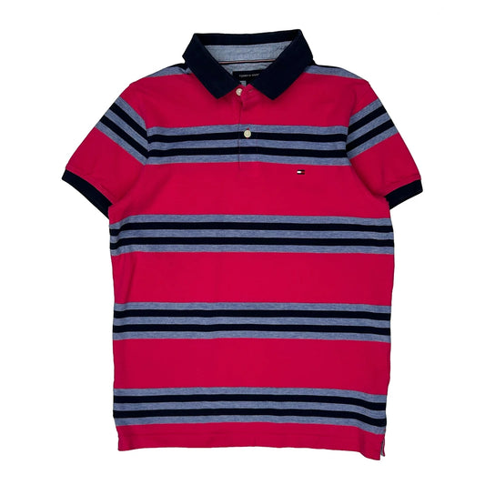 Tommy Hilfiger Slim Fit Polo Shirt - Medium Pink Cotton