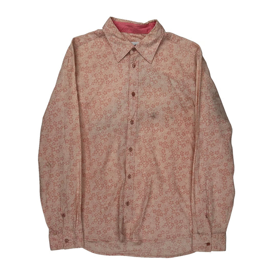 Armani Exchange Floral Shirt - Medium Pink Cotton