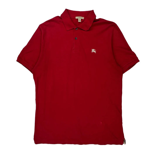 Burberry Brit Polo Shirt - Large Red Cotton