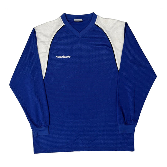Vintage Reebok Jersey - Large Blue Polyester