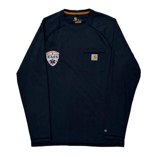 Ems Carhartt Long Sleeve T-Shirt - Medium Navy Cotton