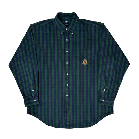 Blaire Ralph Lauren Checked Shirt - XL Green Cotton