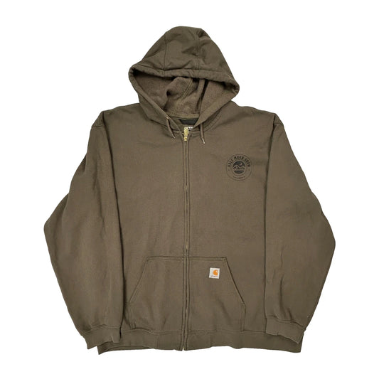 Half Moon Grow California Carhartt Hoodie - 2XL Brown Cotton