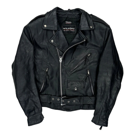 Wilsons Motorcycle Leather Jacket - Small Black Leather