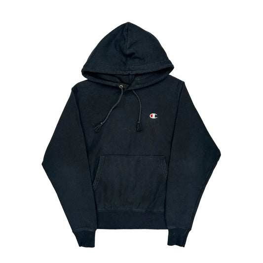 Reverse Weave Champion Hoodie - Small Black Cotton