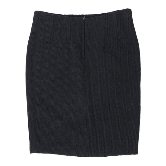 Vintage Furbizia Skirt - 30W UK 10 Navy Wool Blend