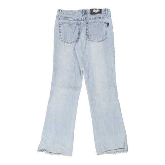 Vintage Last Girl Flared Jeans - 28W UK 6 Blue Cotton