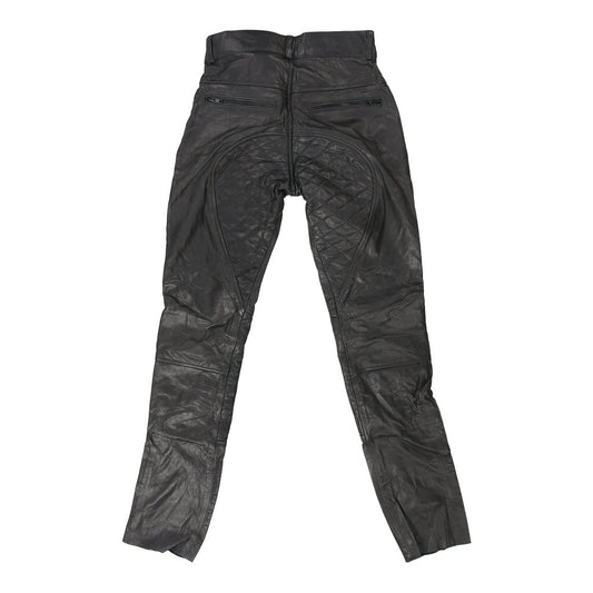 Vintage black Motorcycle Bockle Trousers - mens 31" waist