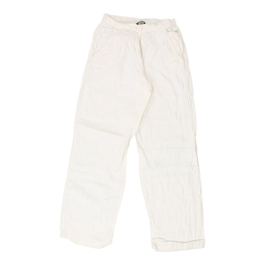 Vintage Fred Perry Trousers - 26W UK 6 White Linen