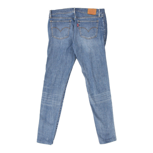 Vintage 710 Levis Skinny Jeans - 33W UK 12 Blue Cotton
