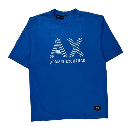 Armani Exchange T-Shirt - 2XL Blue Cotton