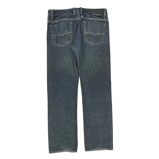 Diesel Viker Straight Jeans - 36W 32L Blue Cotton