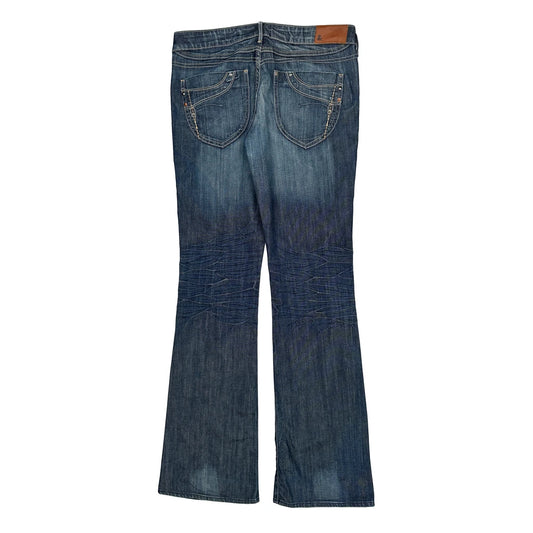 H&M Boot Cut Jeans - 34W UK 12 Dark Wash Denim