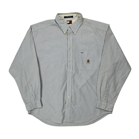 Tommy Hilfiger Striped Shirt - XL Blue Cotton