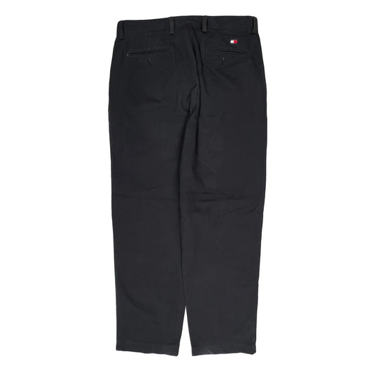 Tommy Hilfiger Trousers - 36W 32L Black Cotton