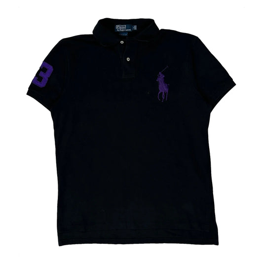 Polo By Ralph Lauren Polo Shirt - Large Black Cotton
