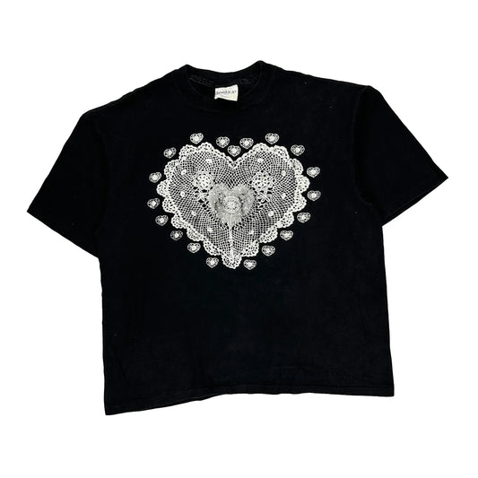 Sonaka Single Stitch T-Shirt - Large Black Cotton