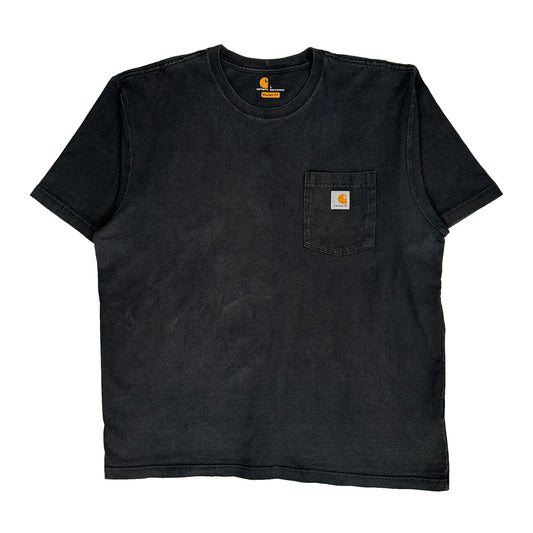 Vintage Carhartt T-Shirt - Large Black Cotton