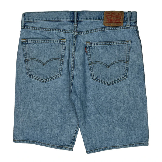 Levis Denim Shorts - 36W 10L Light Wash Denim
