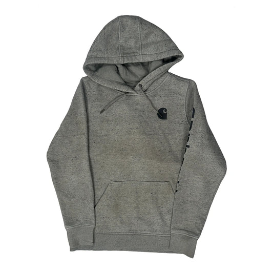 Relaxed Fit Carhartt Hoodie - Medium Grey Cotton Blend