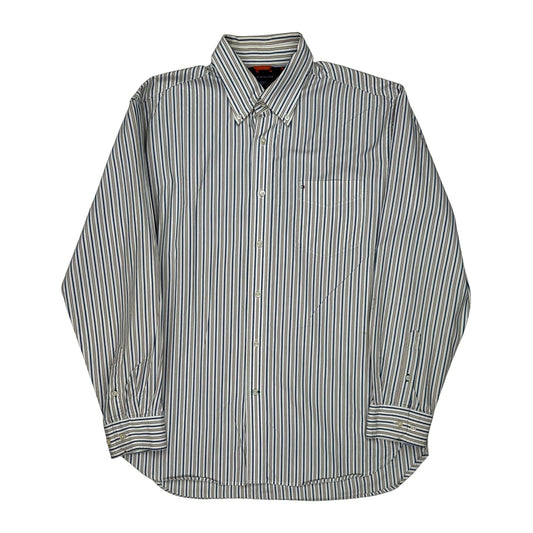 Tommy Hilfiger Striped Shirt - Large Multicoloured Cotton