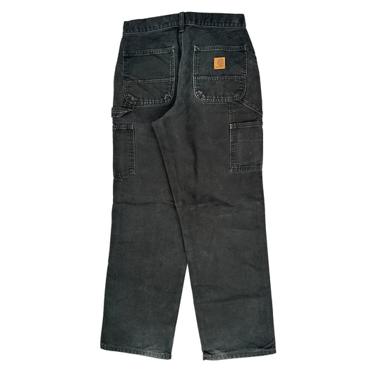 Carhartt Carpenter Trousers - 28W 30L Black Cotton