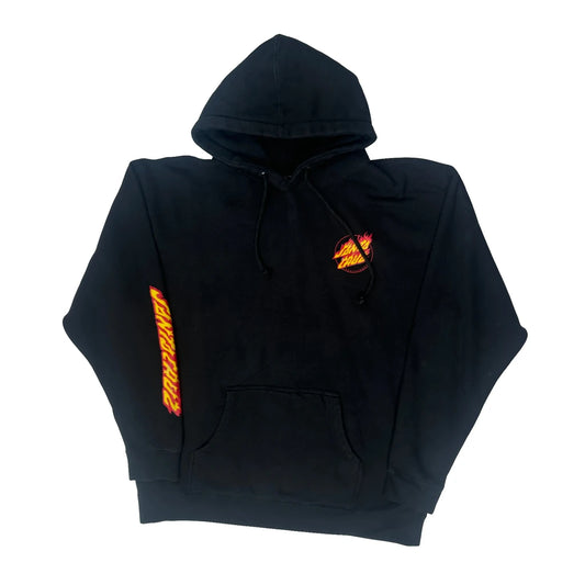 Santa Cruz Graphic Hoodie - 2XL Black Cotton Blend