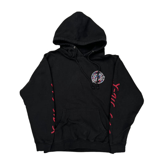 Santa Cruz Graphic Hoodie - Medium Black Cotton Blend