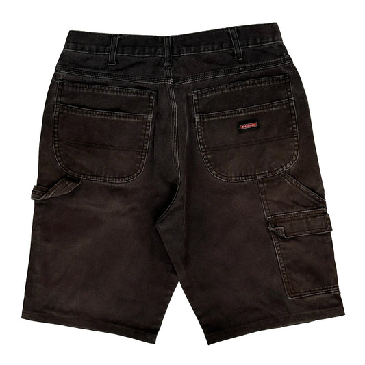 Dickies Carpenter Shorts - 30W 12L Black Cotton