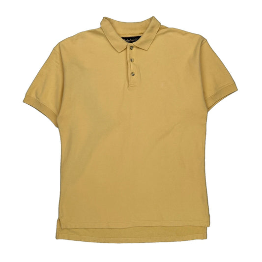 Timberland Polo Shirt - Large Yellow Cotton