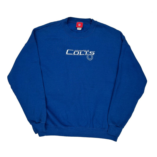 Indianapolis Colts Nfl Nfl Sweatshirt - XL Blue Cotton
